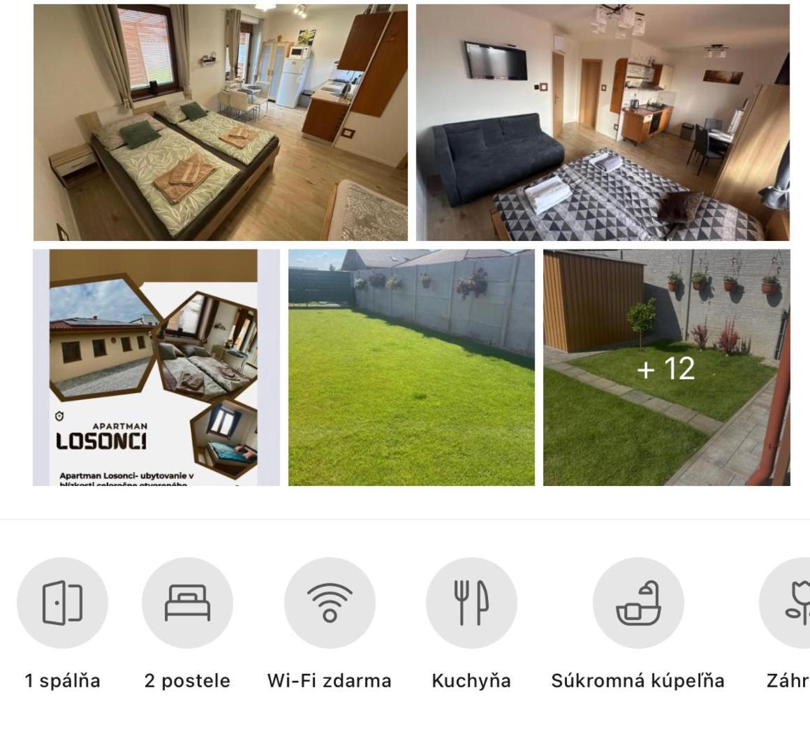 Apartman Losonci Nesvady- Pre 2 Osoby Studio Zewnętrze zdjęcie